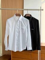 Classic Button-Up Shirt in Blue, Black And White - Image 3