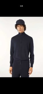Luxury Men's Full-Zip Sweater