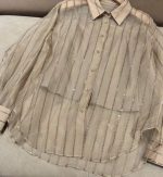 Sheer Button-Up Blouse for Effortless Style - Image 2