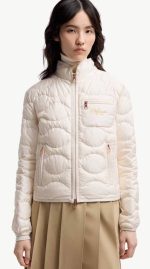 white quilted jacket