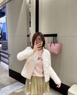 white quilted jacket - Image 2