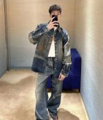Casual Denim Jacket & Pants Set - Image 2