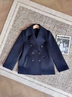 Stylish Double-Breasted Wool Peacoat for Modern Elegance