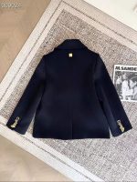 Stylish Double-Breasted Wool Peacoat for Modern Elegance - Image 2