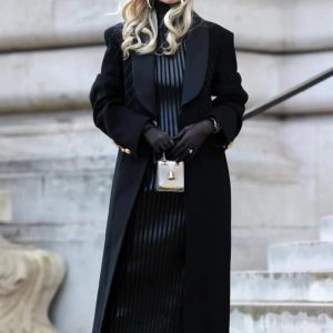 Elegant Oversized Black Blazer Dress