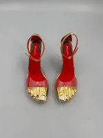 Gold Toe Platform Heels - Image 10