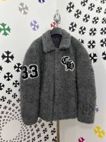 Cozy fleece jacket with embroidered details for stylish winter wea