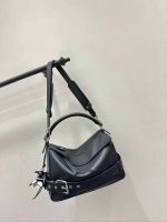 Stylish Black & Brown Leather Handbag - Image 2