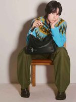 Stylish Black & Brown Leather Handbag - Image 3