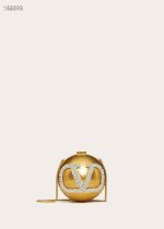 Chic Mini Beaded Round Crossbody Bag with Chain Strap - Image 2