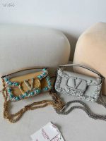 Embellished Designer Sequin Chain Shoulder Bags - Image 3