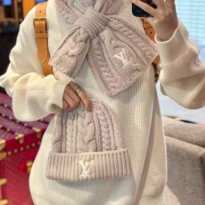 Premium Winter Knit Scarf & Beanie Set