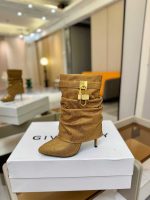 Elegant Mid-Calf Boots with Gold Accent - Image 10