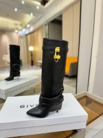 Elegant Mid-Calf Boots with Gold Accent - Image 6