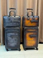 Premium Leather Travel Trolley with Matching Laptop Bag | Smooth Spinner Wheels - Image 11