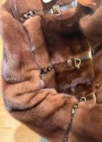 Luxury Brown Faux Fur Buckle Jacket - Image 2