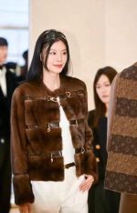 Luxury Brown Faux Fur Buckle Jacket