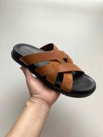 Hermès Style Cross Strap Premium Slides – Luxury Comfort Sandals for Men - Image 2