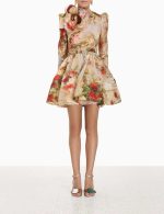 Luxury Floral Printed Belted Jumpsuit – Elegant Designer Wide-Leg Jumpsuit for Women - Image 3