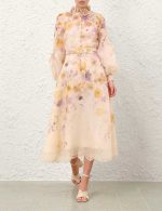 Luxury Floral Printed Belted Jumpsuit – Elegant Designer Wide-Leg Jumpsuit for Women - Image 7