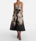 Luxury Floral Printed Belted Jumpsuit – Elegant Designer Wide-Leg Jumpsuit for Women - Image 9