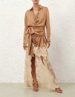 Luxury Floral Printed Belted Jumpsuit – Elegant Designer Wide-Leg Jumpsuit for Women - Image 11
