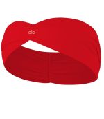 ALO Yoga Twist Headband – Red Performance Hair Band | Women’s Activewear Accessory - Image 2