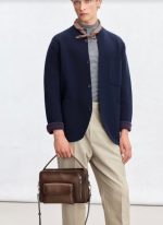 Luxury Patina Leather Business Briefcase – Classic Handcrafted Office Laptop Bag - Image 2