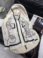 Elegant Abstract Print Silk Shirt – Black & Ivory Edition