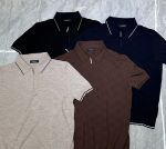 Premium Textured Zip Polo T-Shirt