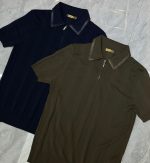 Premium Textured Zip Polo T-Shirt - Image 5