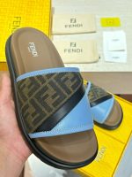 Premium Woven Leather Style Slides for Men | Comfortable Casual Slip-On Sandals - Image 9