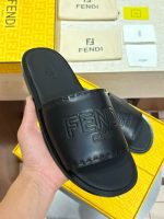 Premium Woven Leather Style Slides for Men | Comfortable Casual Slip-On Sandals - Image 3