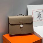 Premium Leather Briefcase for Men & Women | Elegant Office Laptop Bag - Image 5