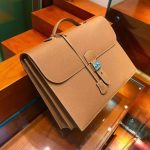 Premium Leather Briefcase for Men & Women | Elegant Office Laptop Bag - Image 2