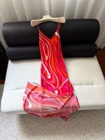 Pink Abstract Print Halter Maxi Dress for Women – Summer Vacation & Resort Wear - Image 30