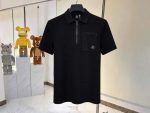 Men's Premium White/ Black Zip Polo T-Shirt – Casual Slim Fit Half Sleeve Tee - Image 3
