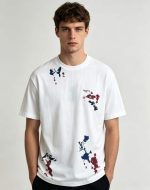 Premium White Oversized Graphic T-Shirt for Men - Image 2