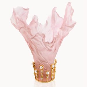 Luxury Pink Decorative Flower Vase for Elegant Home Décor