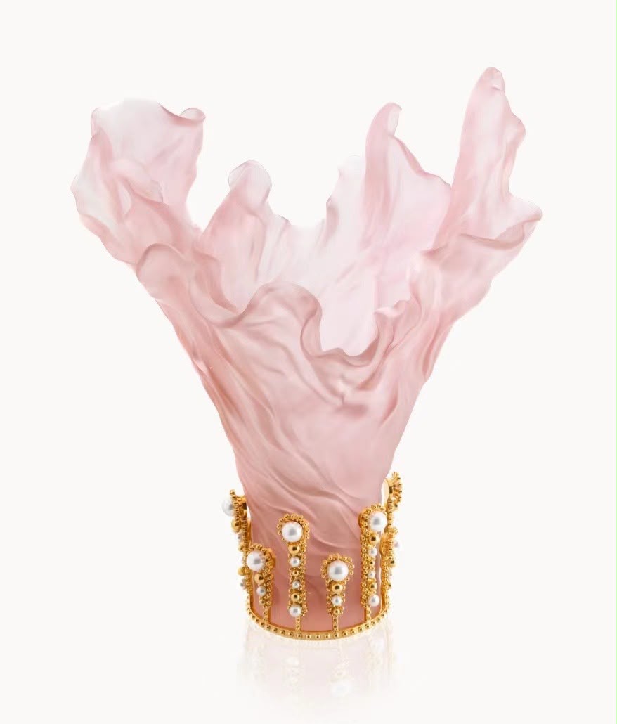 IMG-20260715-WA0066 Luxury Pink Decorative Flower Vase for Elegant Home Décor - Image 1