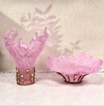 Luxury Pink Decorative Flower Vase for Elegant Home Décor - Image 3