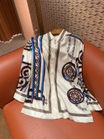 Luxury Printed Silk Shirt & Skirt Co-Ord Set for Women - Image 2