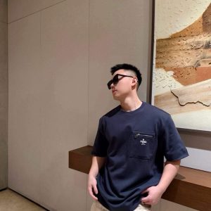Premium Navy Blue Crew Neck T-Shirt for Men | Cotton Casual Half Sleeve Tee
