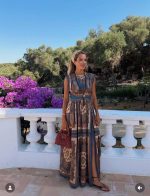 Women's Luxury Floral Print Maxi Dress | Elegant Resort Wear, Summer Vacation & Party Dress - Image 2