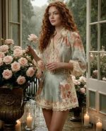 Women's Luxury Floral Print Maxi Dress | Elegant Resort Wear, Summer Vacation & Party Dress - Image 6
