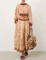 Women's Luxury Floral Print Maxi Dress | Elegant Resort Wear, Summer Vacation & Party Dress - Image 13