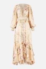 Women's Luxury Floral Print Maxi Dress | Elegant Resort Wear, Summer Vacation & Party Dress - Image 18